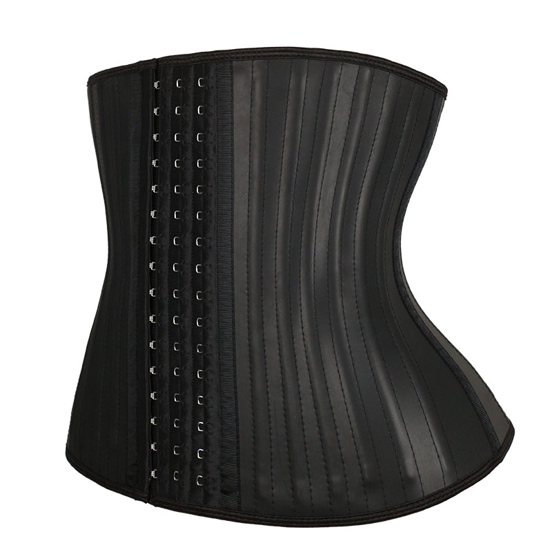 29 Steel Bones Smooth Latex Waist Trainer with Hooks MHW100093B