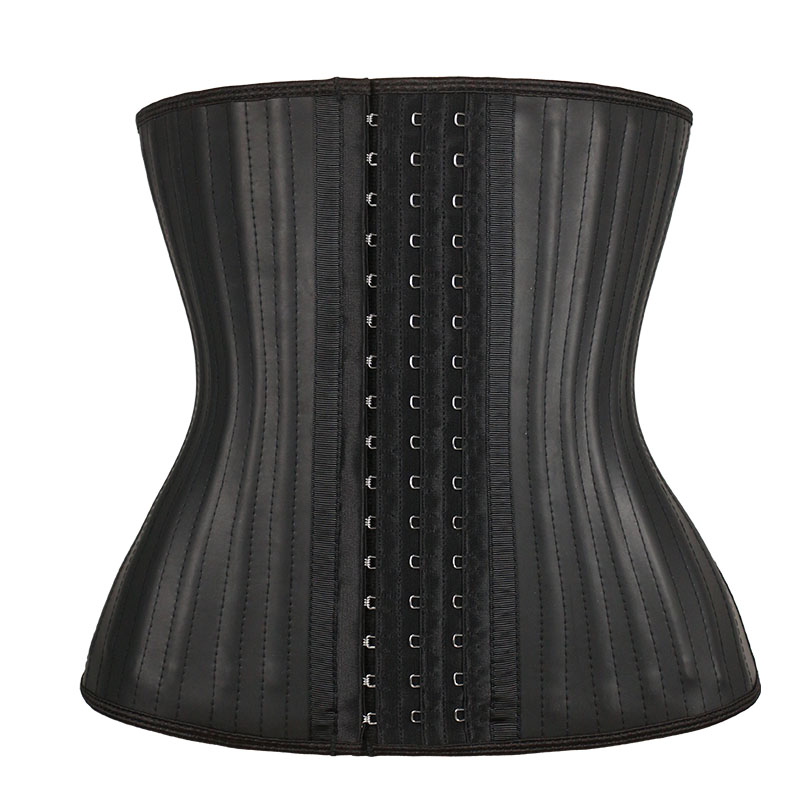 29 Steel Bones Smooth Latex Waist Trainer with Hooks MHW100093B