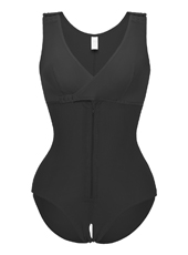 Black Adjustable Tummy Control Bodysuit MHW100025B