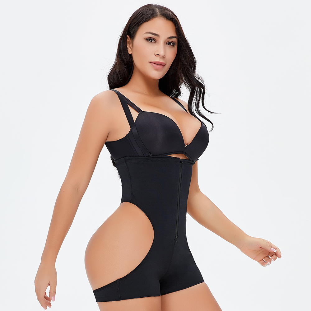 Black High-Waisted Tummy and Butt Lifter Panties MHW100026B
