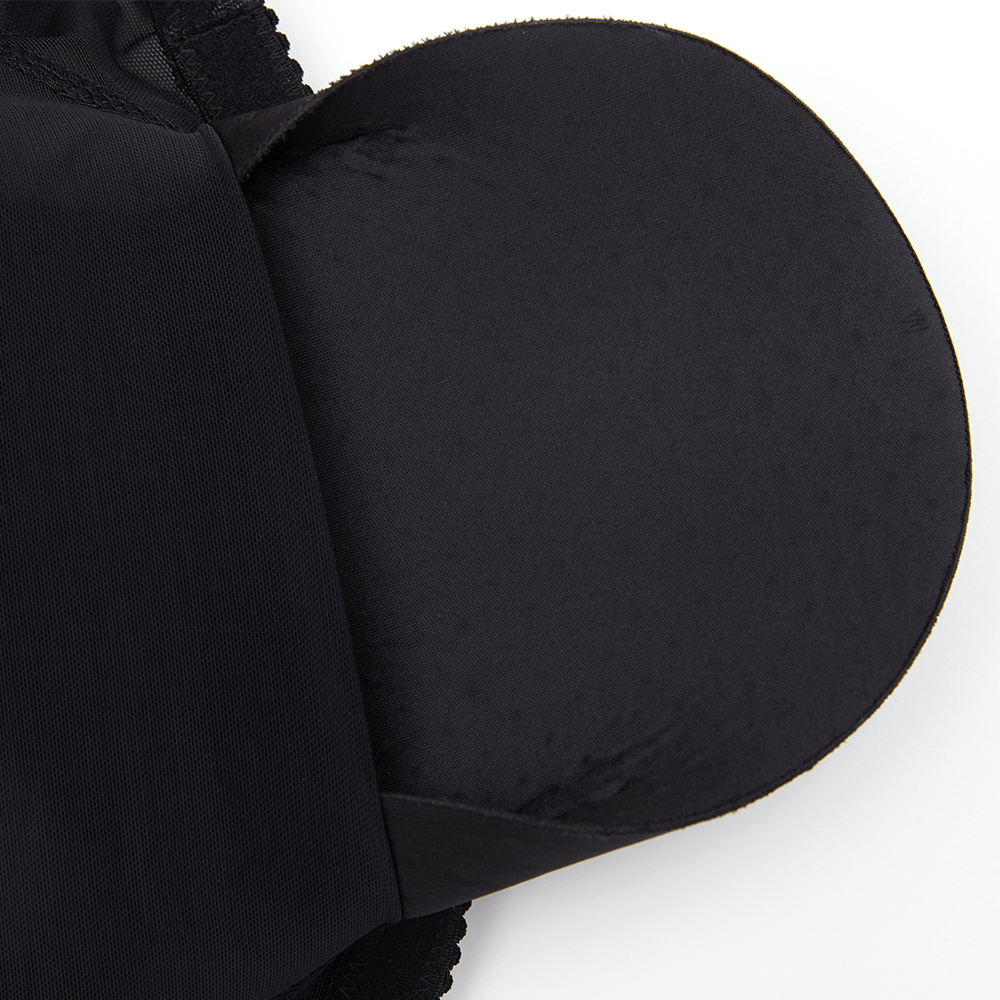 Black High-Waisted Pants with Sponge Butt Padding MHW100027B