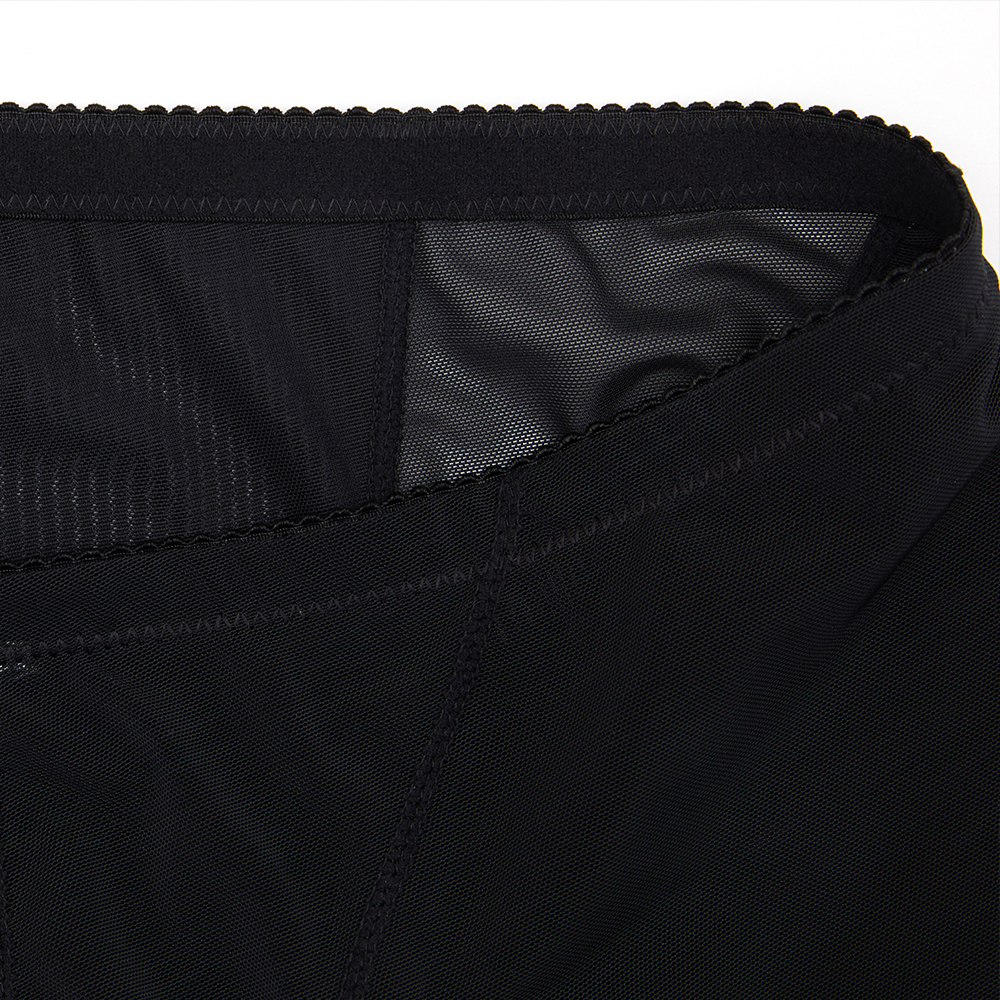 Black High-Waisted Pants with Sponge Butt Padding MHW100027B