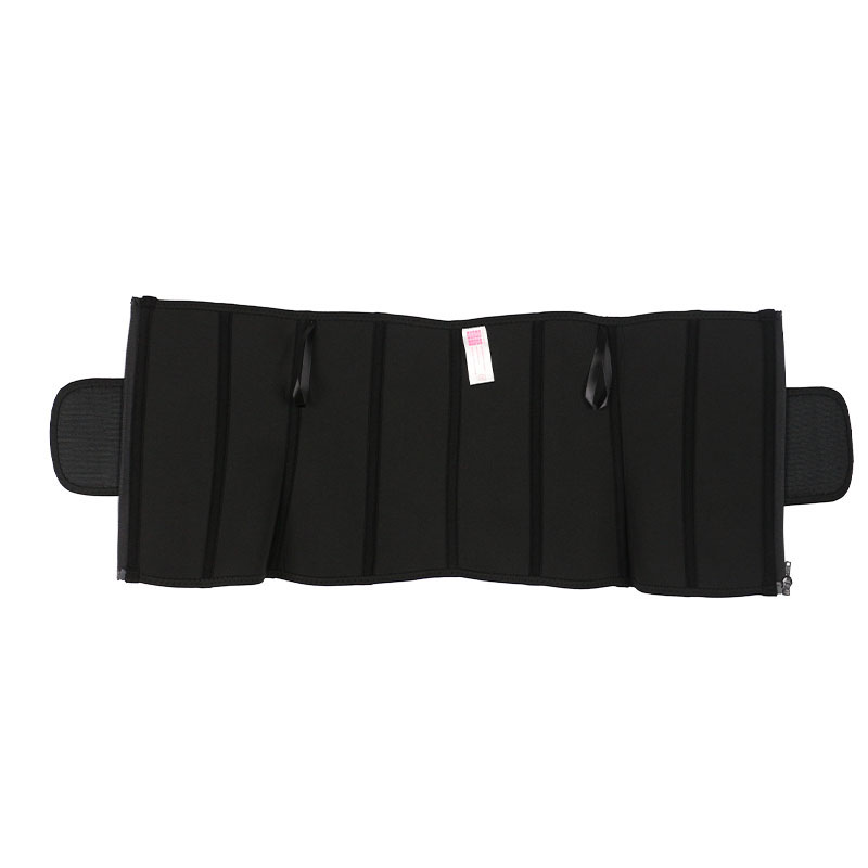 9 Steel Bones OK Fabric Single Belt Waist Trainer with Zipper MHW100112