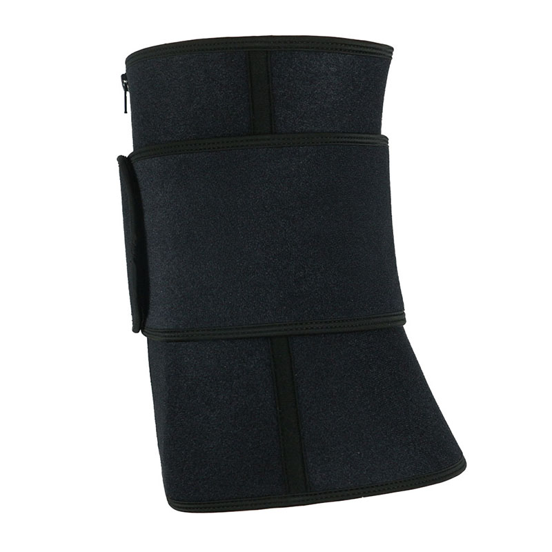 9 Steel Bones OK Fabric Single Belt Waist Trainer with Zipper MHW100112