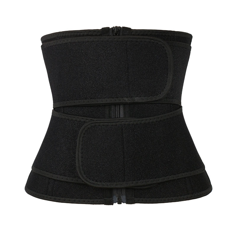 9 Steel Bone OK Fabric Double Belts Waist Traniner MHW100113
