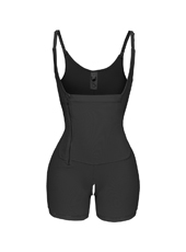 Black Adjustable Strap Side Zipper Shaper MHW100032B