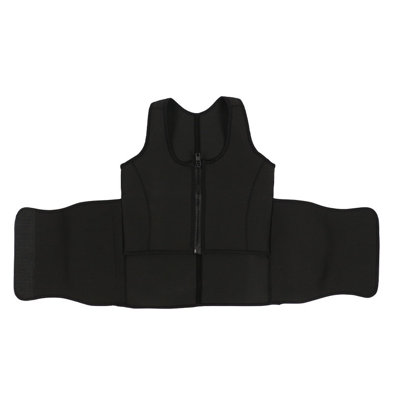 Black Neoprene Sport Sauna Vest MHW100087