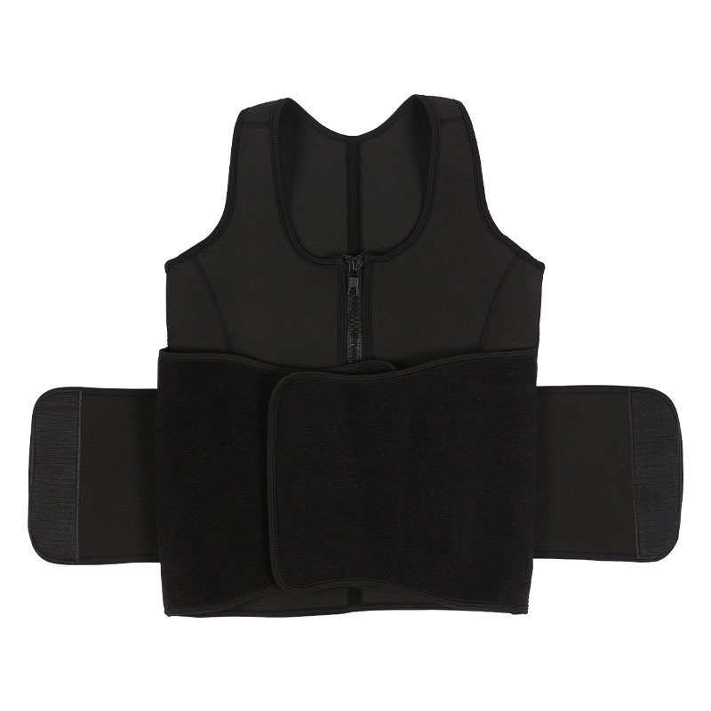 Black Neoprene Sport Sauna Vest MHW100087