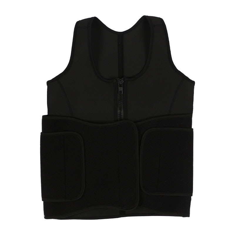 Black Neoprene Sport Sauna Vest MHW100087