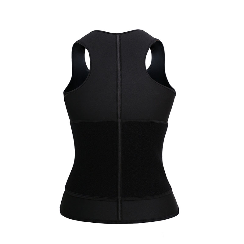 Black Neoprene Sport Sauna Vest MHW100087