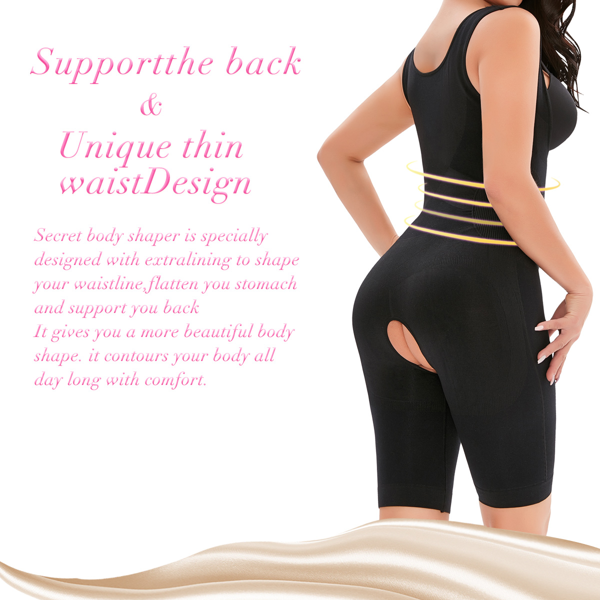 Seamless Postpartum Abdomen Hip Lift  Body Shaper MHW100035B