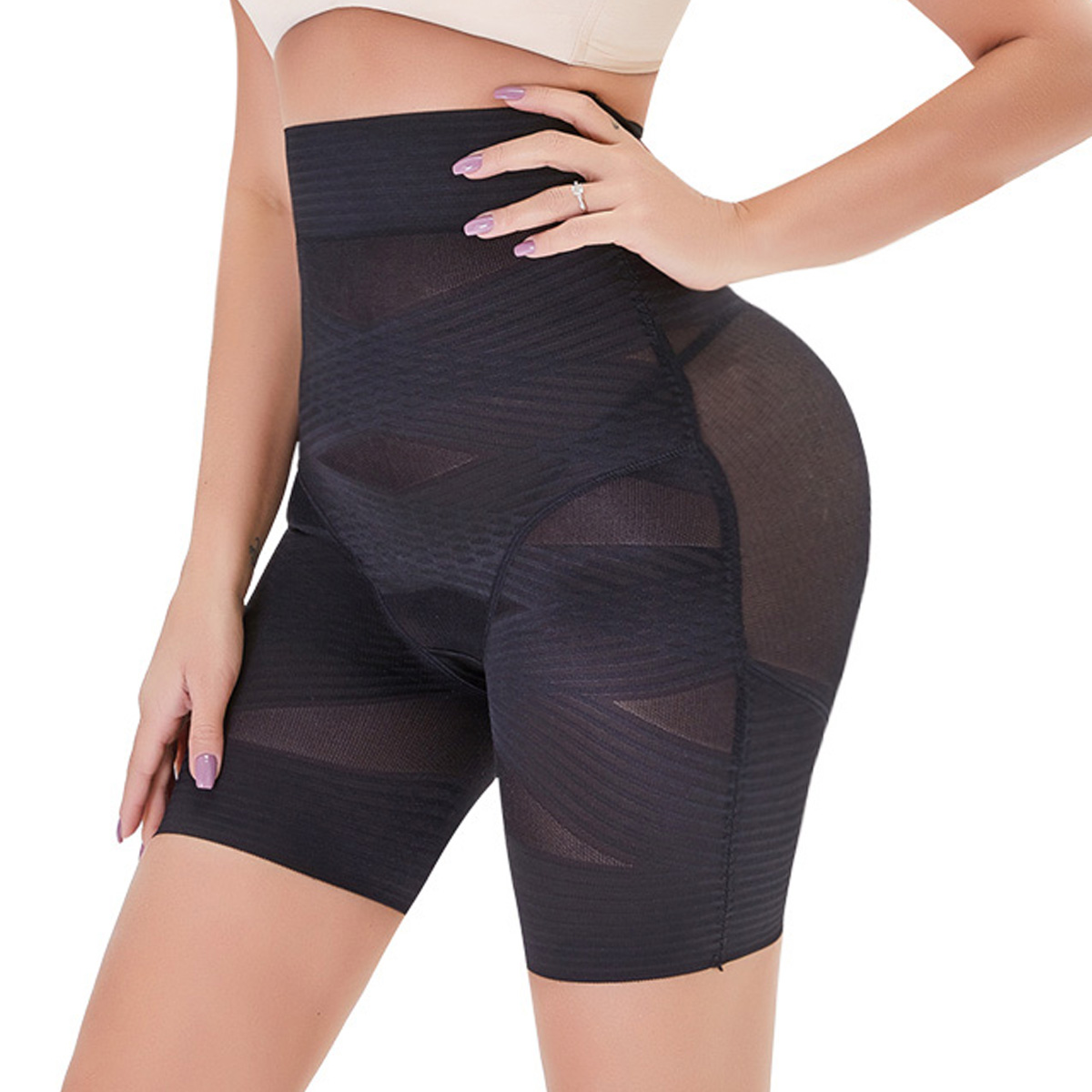 Black Postpartum Abdomen Hips Warm Palace Shaper MHW100036B