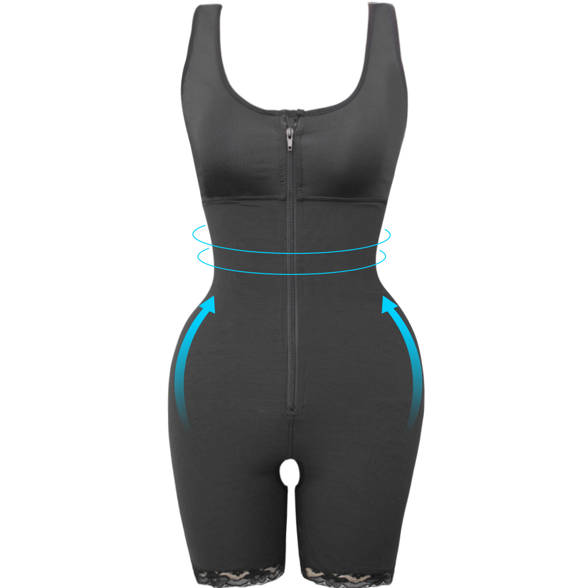 Black Abdomen Hip Lift Waist Shape Body Shaper MHW100040S