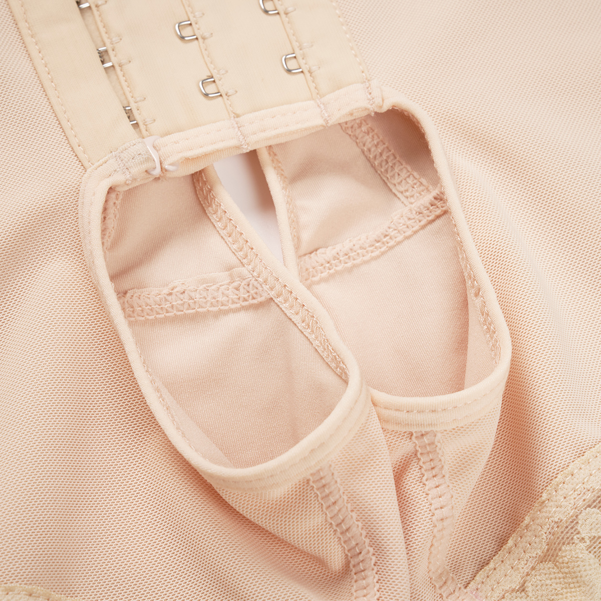 Nude High-waist Three-row Abdomen Hip Pants MHW100038N