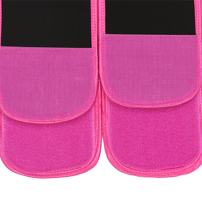 Double belt Pink Waist Trainer with YKK zipper MHW100096