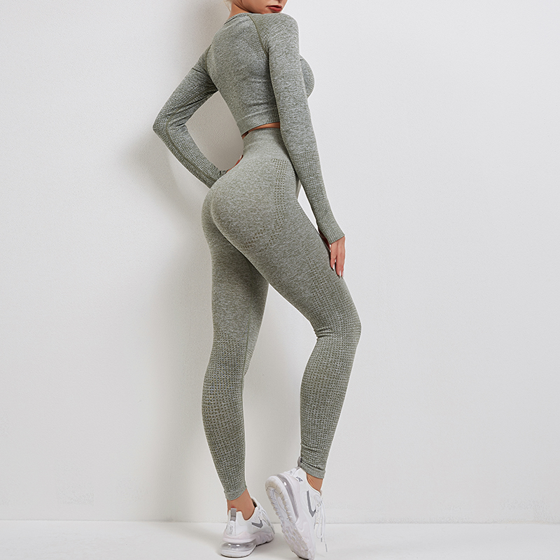 Long Sleeve Yoga Workout Fitness Sets MH13351