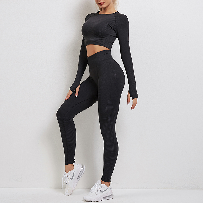 Long Sleeve Yoga Workout Fitness Sets MH13351