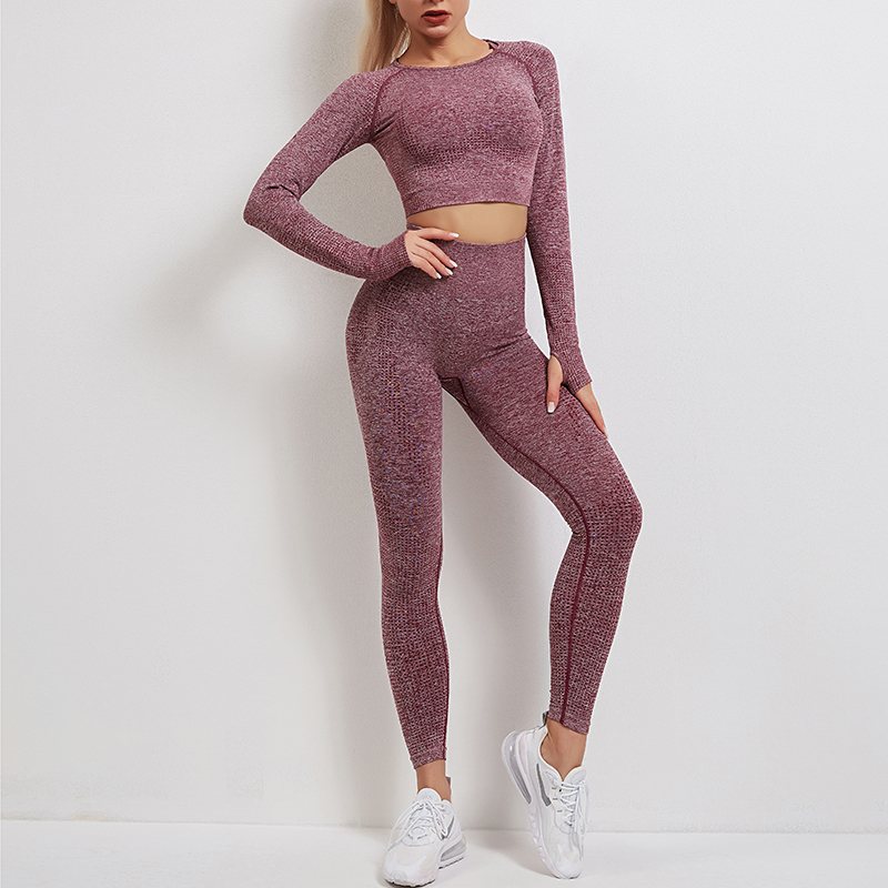 Long Sleeve Yoga Workout Fitness Sets MH13351