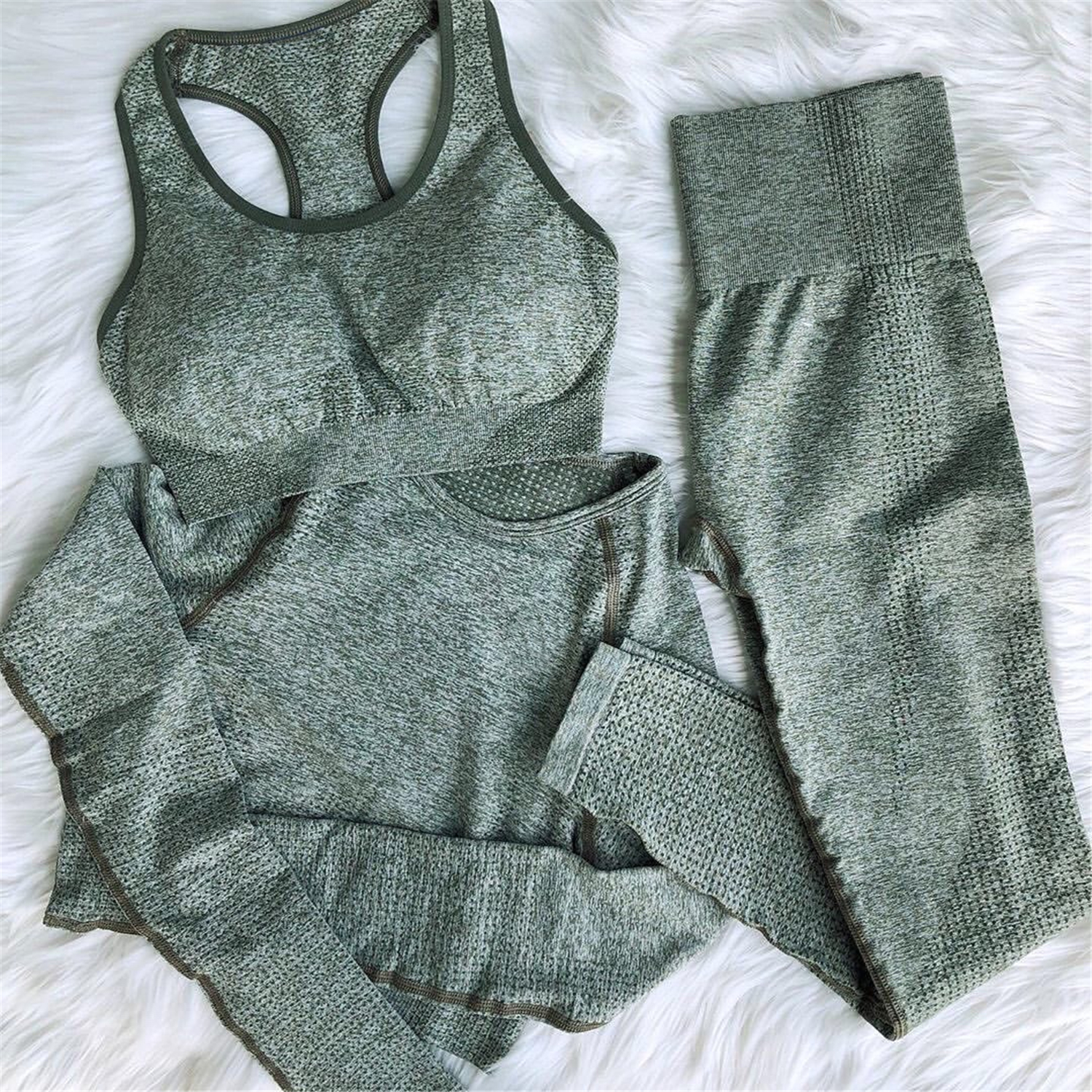 Long Sleeve Yoga Workout Fitness Sets MH13351