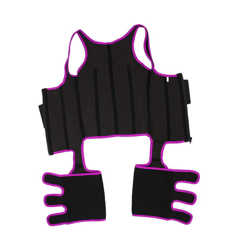 Pink Neoprene Leather One Belt Vest MHW100075P