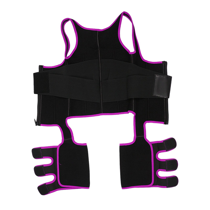 Pink Neoprene Leather One Belt Vest MHW100075P