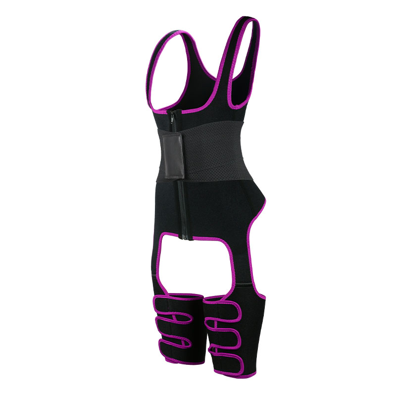 Pink Neoprene Leather One Belt Vest MHW100075P