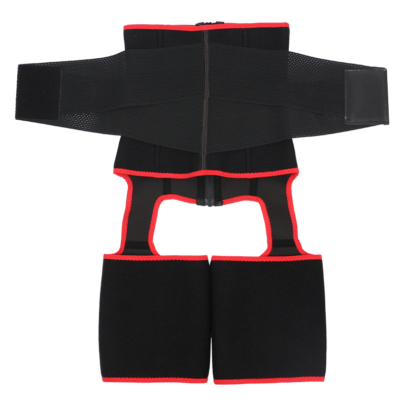Red Single Belt Neoprene Thigh Shaper MHW100078R