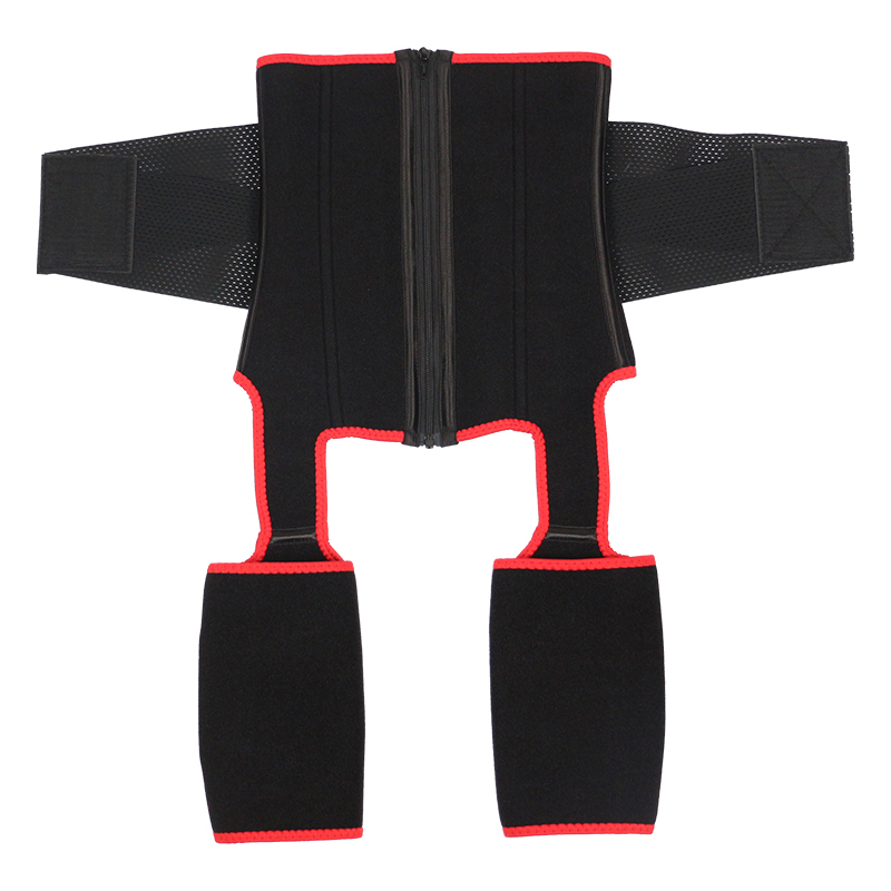Red Single Belt Neoprene Thigh Shaper MHW100078R