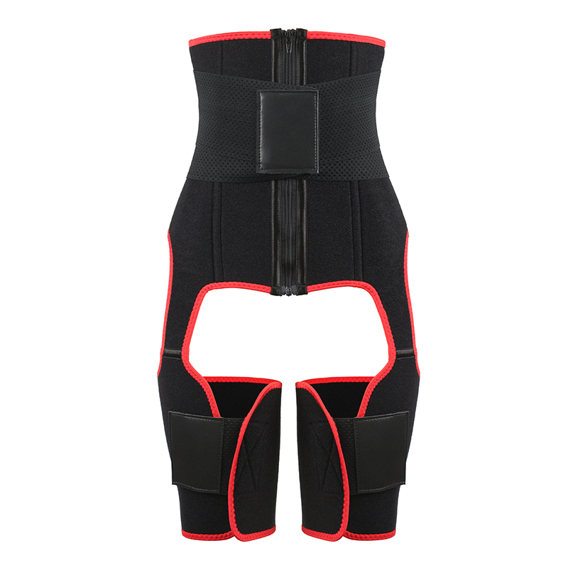 Red Single Belt Neoprene Thigh Shaper MHW100078R