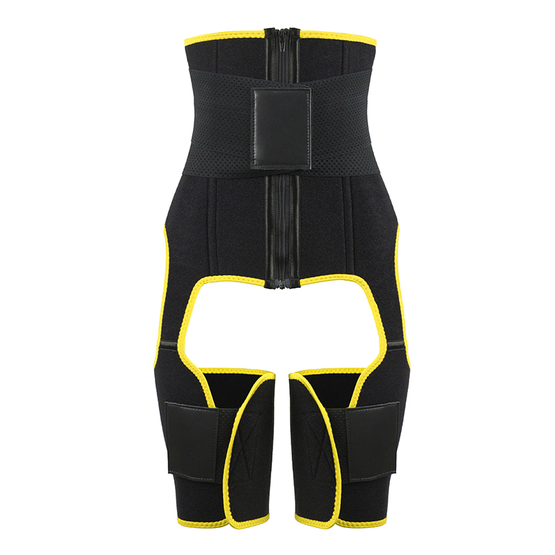 Yellow Single Belt Neoprene Thigh Shaper MHW100078Y