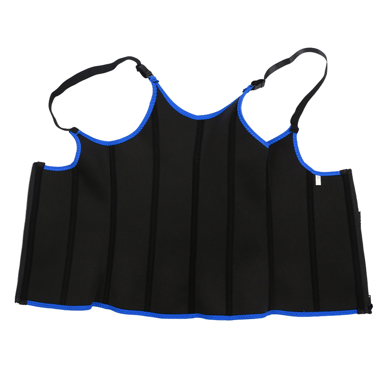 Blue Adjustable Single Belts Vest MHW100079BL