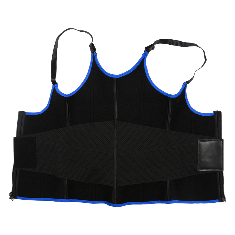 Blue Adjustable Single Belts Vest MHW100079BL