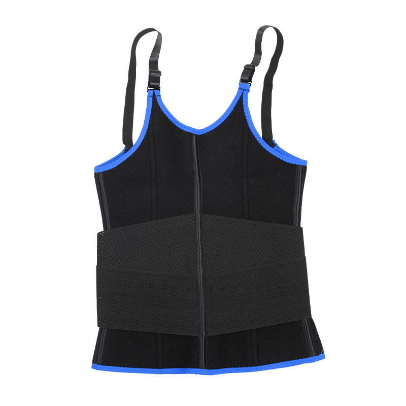 Blue Adjustable Single Belts Vest MHW100079BL