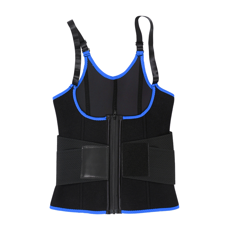Blue Adjustable Single Belts Vest MHW100079BL