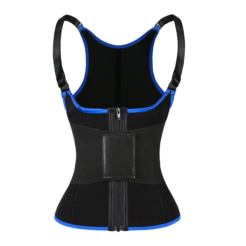 Blue Adjustable Single Belts Vest MHW100079BL