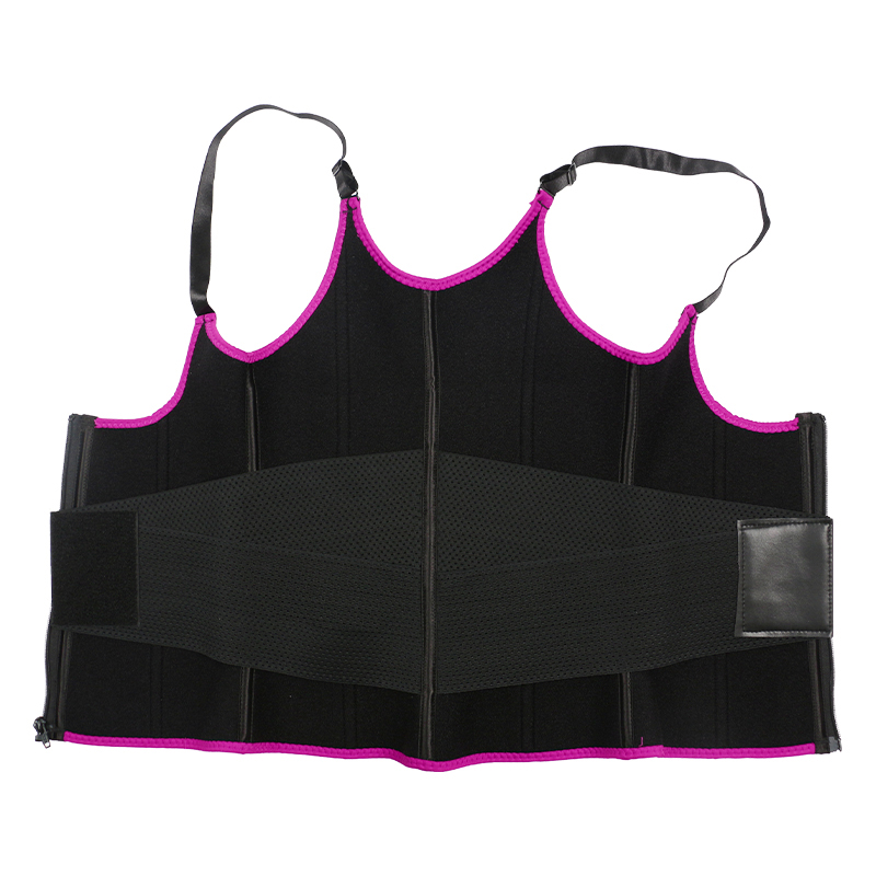 Pink Adjustable Single Belts Vest MHW100079P