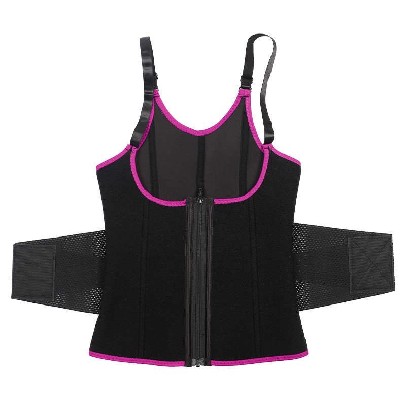 Pink Adjustable Single Belts Vest MHW100079P