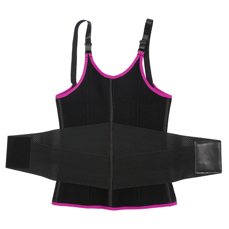 Pink Adjustable Single Belts Vest MHW100079P