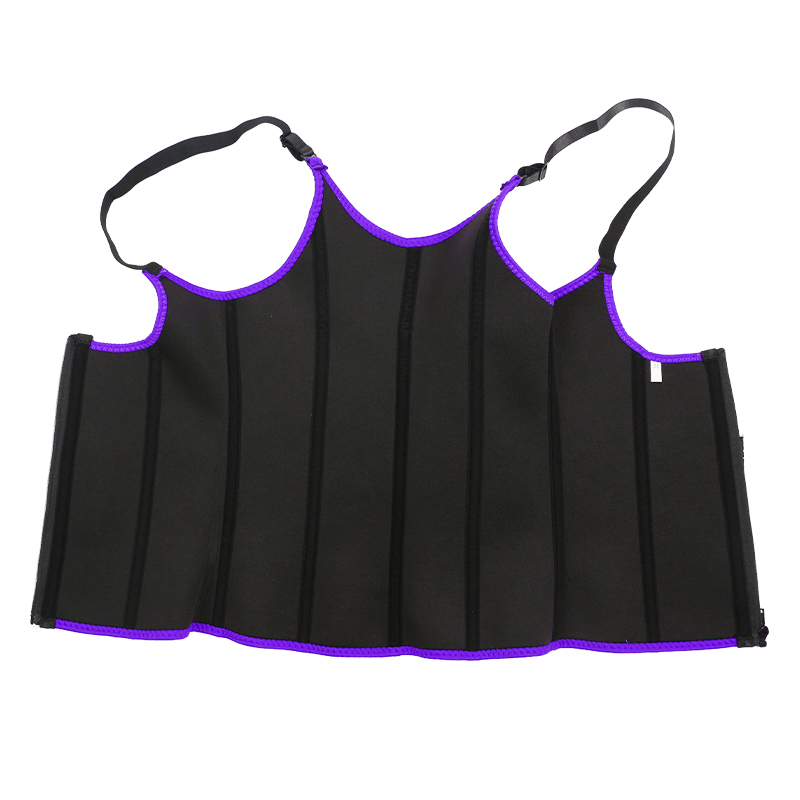 Purple Adjustable Single Belts Vest MHW100079PU