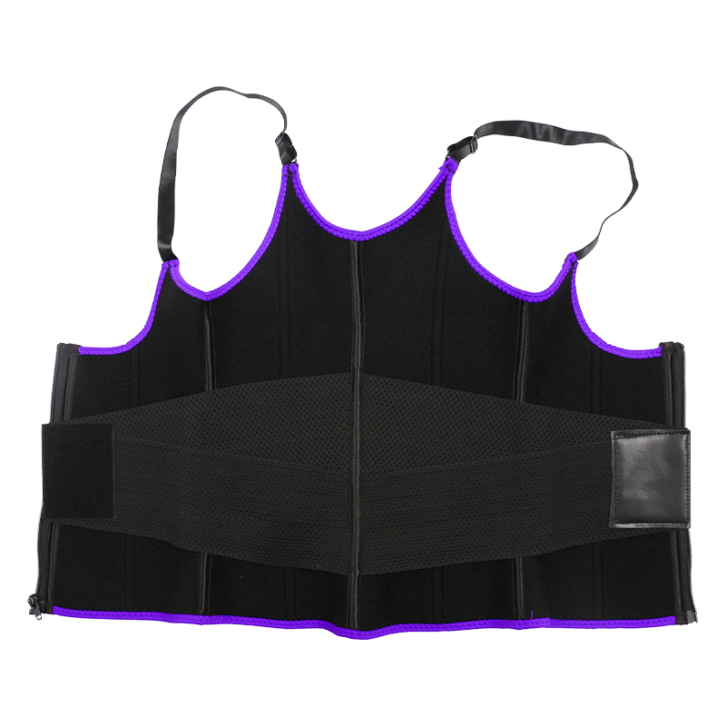 Purple Adjustable Single Belts Vest MHW100079PU