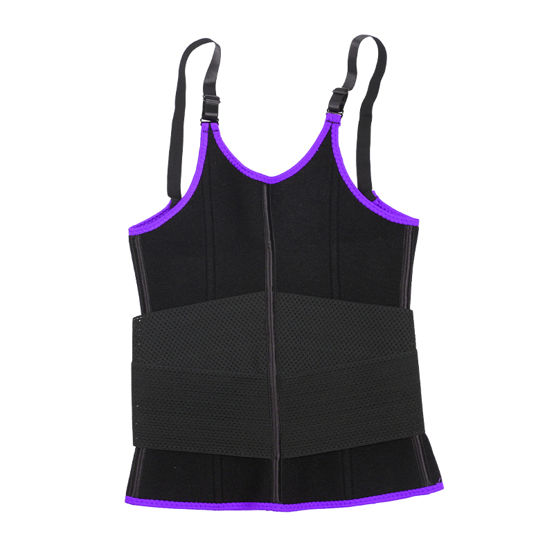 Purple Adjustable Single Belts Vest MHW100079PU