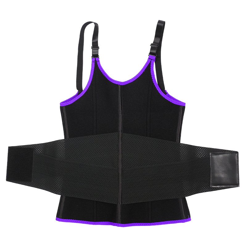 Purple Adjustable Single Belts Vest MHW100079PU