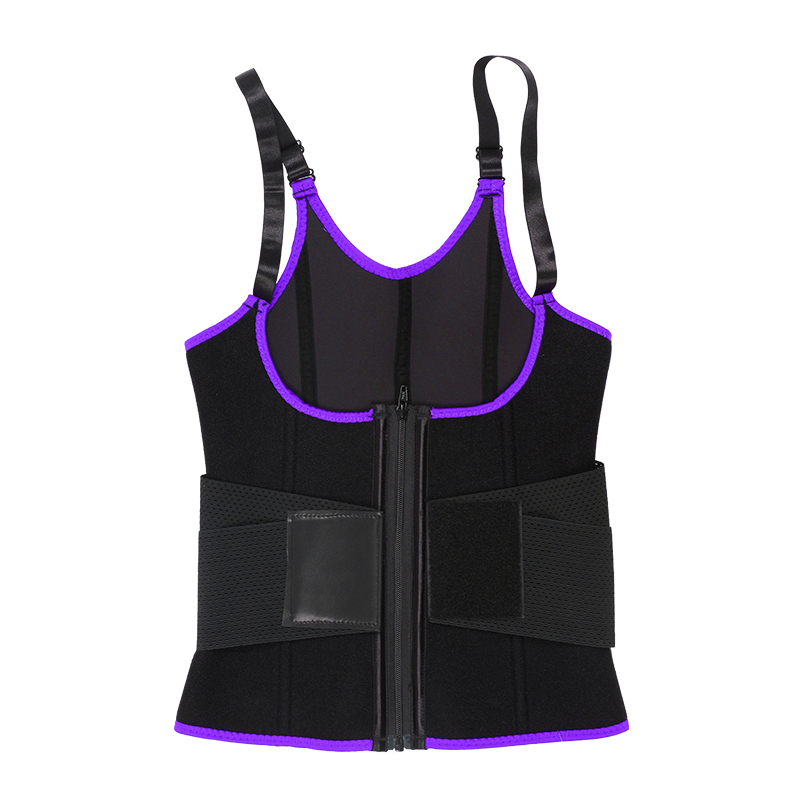 Purple Adjustable Single Belts Vest MHW100079PU