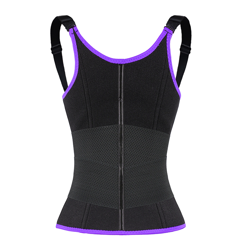 Purple Adjustable Single Belts Vest MHW100079PU