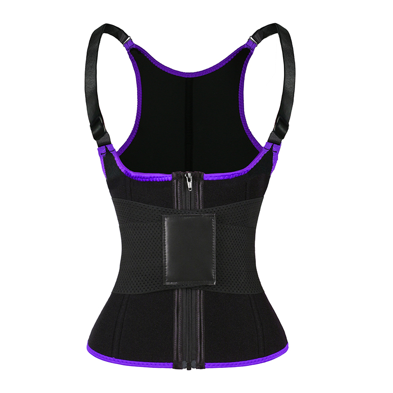 Purple Adjustable Single Belts Vest MHW100079PU