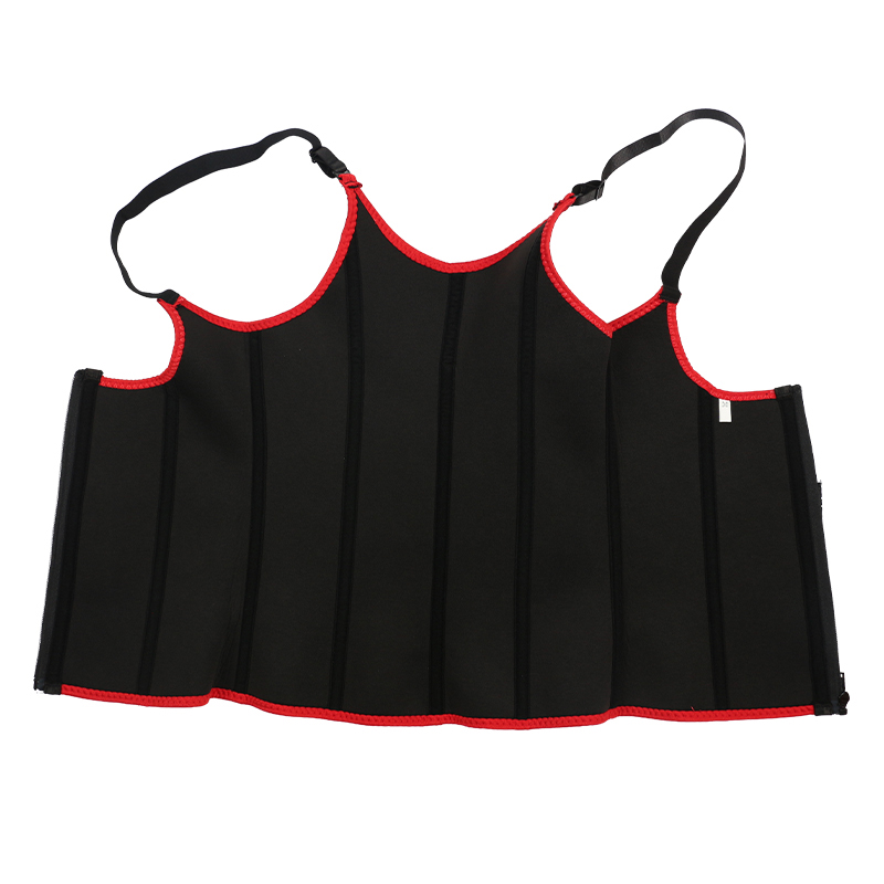 Red Adjustable Single Belts Vest MHW100079R