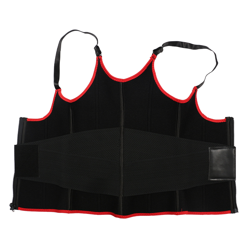 Red Adjustable Single Belts Vest MHW100079R
