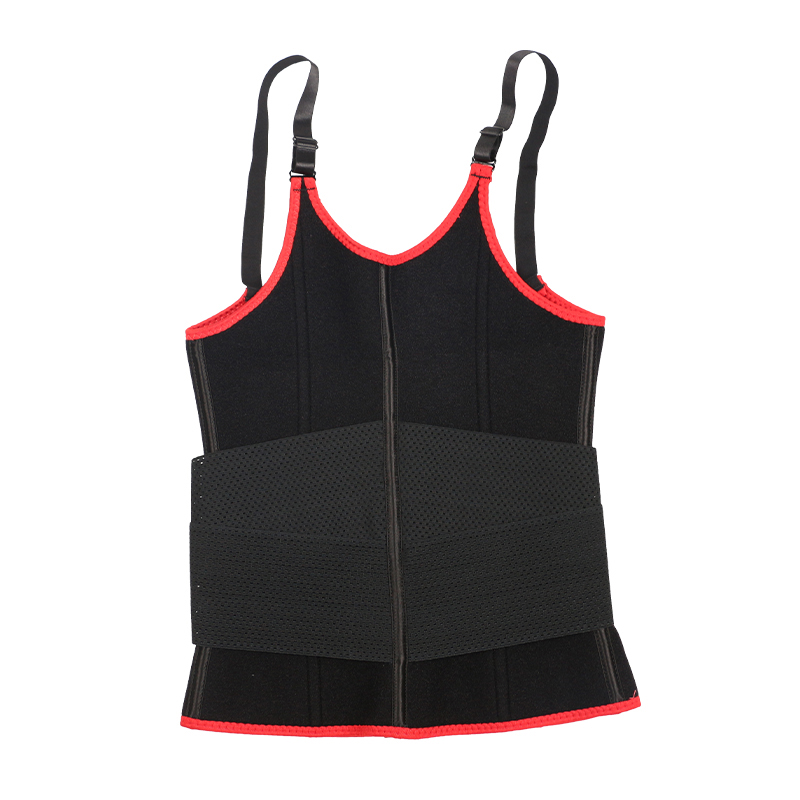 Red Adjustable Single Belts Vest MHW100079R