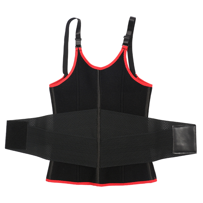 Red Adjustable Single Belts Vest MHW100079R
