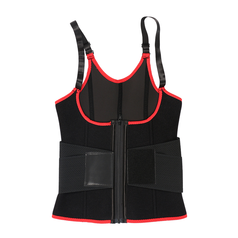 Red Adjustable Single Belts Vest MHW100079R